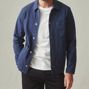 American Giant Roughneck Chore Barn Jacket Men's Women's Unisex Small Blue